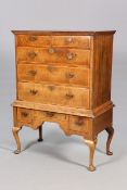 A WALNUT CHEST ON STAND, EARLY 18TH CENTURY AND LATER,
