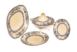 A MASONS IRONSTONE DINNER SERVICE, EARLY 20TH CENTURY, comprising two vegetable tureens and covers,