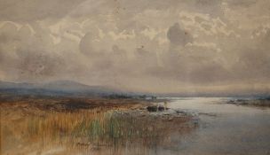 PERCY FRENCH (IRISH, 1854-1920), A GLEAM BEFORE THE STORM, signed and dated 1900, watercolour,