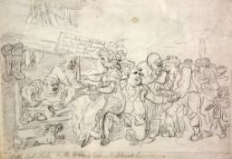THOMAS ROWLANDSON (1756-1827), "WIT'S LAST STAKE OR THE COBLING VOTERS AND ABJECT CANVASSERS",