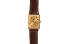 A LONGINES GOLD FILLED WRISTWATCH,