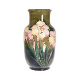 A MOORCROFT VASE IN THE AFRICAN LILY PATTERN,