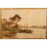 WALTER STUART LLOYD (1875-1929), BRAY ON THAMES, signed, watercolour, framed.