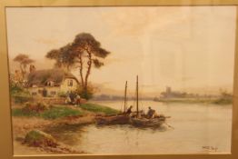 WALTER STUART LLOYD (1875-1929), BRAY ON THAMES, signed, watercolour, framed.