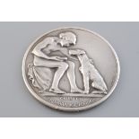 A 1930's GERMAN SILVER MEDAL, BERLIN GREEN WEEK 1934, by Carl Poellath,