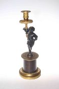19th Century figural candlestick,
