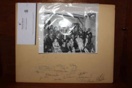 Motor Racing Interest: Signatures including Fangio and Stirling Moss,