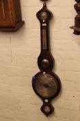 Two antique banjo barometers