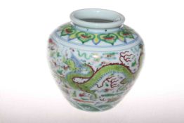 Chinese Ducai vase,