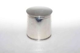 Silver cylindrical caddy, 10.7oz, 10.