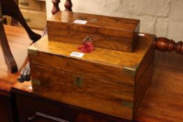 Victorian writing box, Victorian rosewood pen box,