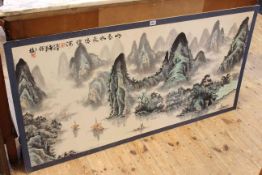 Chinese landscape painting, unframed,