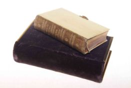 Two books of common prayer including one with ivory boards,