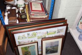 Postal scales, magazines, pictures, boxes, Poole planter,