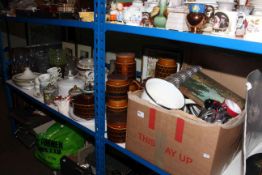 Hornsea Heirloom storage jars, kitchenalia, glassware, china, prints,