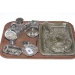 Collection of silver to include pierced dishes,