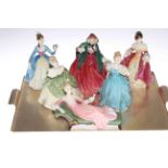 Six Royal Doulton figurines