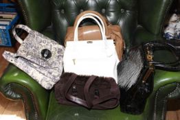 Five ladies handbags