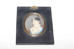 19th Century portrait miniature of a lady