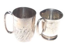 Two silver tankards, London 1900 and Sheffield 1934 (2) 8.