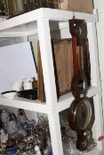 19th Century Monesteri Darlington barometer, pictures, photograph albums, cased scales,