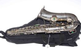 Alto saxophone with canvas bag