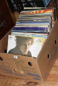 Box of LP records