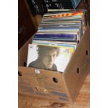 Box of LP records