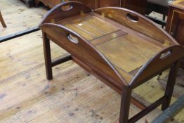 Hardwood butlers tray and stand