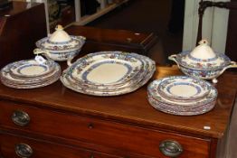 Masons Ironstone dinner service, early 20th Century, comprising two vegetable tureens and covers,