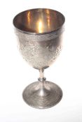 Victorian silver goblet, 7.9oz, 18.