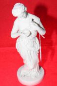 19th Century Parian figure of a classical maiden