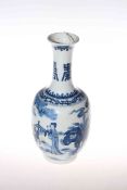 Chinese blue and white vase, decorated with figures,