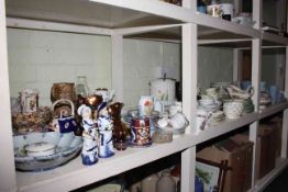 Various dinner wares, decorative china, cabinet cups and saucers,