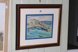 Margaret Graeme Niven, St. Ives Harbour, oil painting, signed, 18.