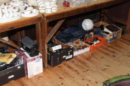 Collection of cameras and equipment, Beswick animal whisky miniatures, signed football,