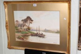 Walter Stuart Lloyd, Bray on Thames, watercolour, signed lower right, 35cm by 50cm,