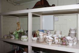 Maling Sundae dishes, Crown Ducal jug, Royal Winton water jug and stand, teawares,