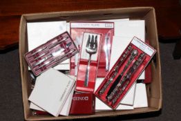 Box of Oneida community plate cutlery