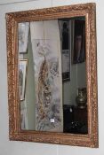 Rectangular gilt framed wall mirror,