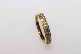 18 carat gold and diamond ring,