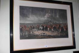 Large coloured print of the Bedale Hunt,