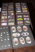 Large collection of cigarette cards in albums