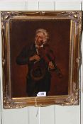 H. Bulmer, Study of a Violinist, oil on canvas, signed lower right, 39.