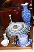 Collection of blue and white and other Oriental china,