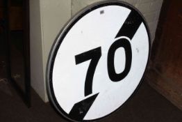 French speed limit sign