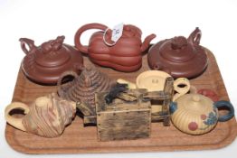 Eight Chinese teapots