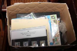 Box of stamps,