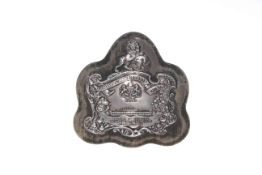 Silver mounted shield,