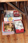 Large collection of collectors cards including football, Charmed, cigarette cards,